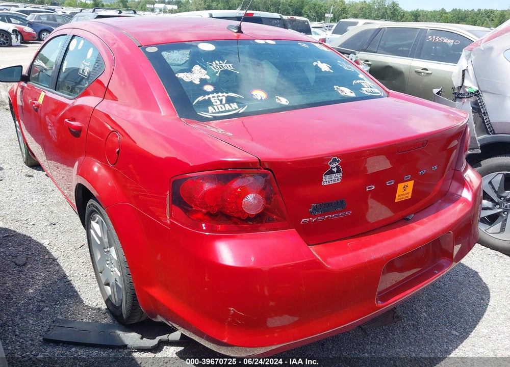 2014 DODGE AVENGER SE VIN: 1C3CDZABXEN219746