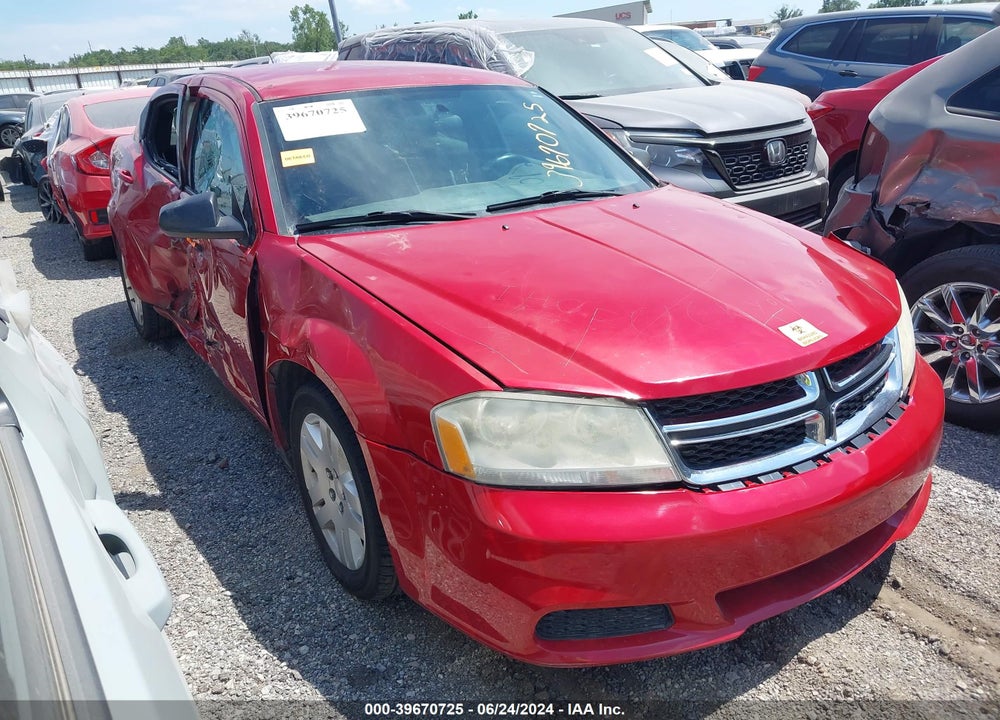 2014 DODGE AVENGER SE VIN: 1C3CDZABXEN219746