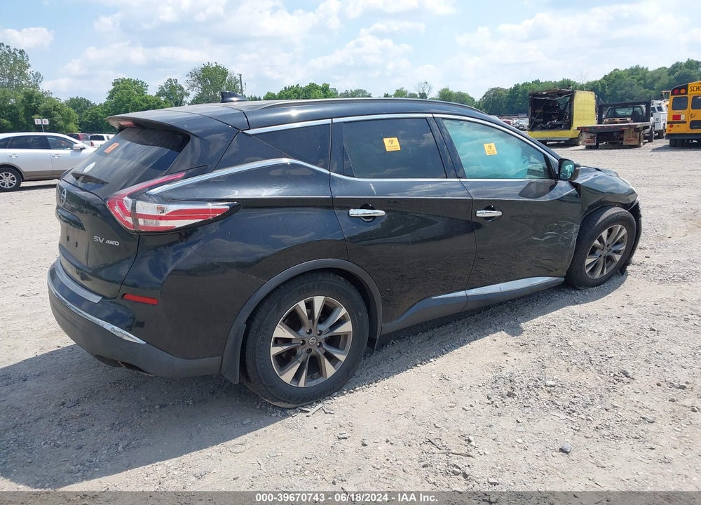 2017 NISSAN MURANO SV VIN: 5N1AZ2MH6HN148637