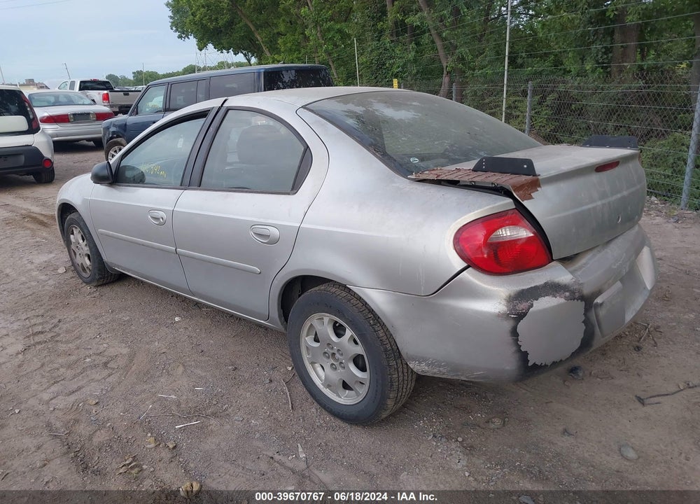 2003 DODGE NEON SXT VIN: 1B3ES56C03D138201