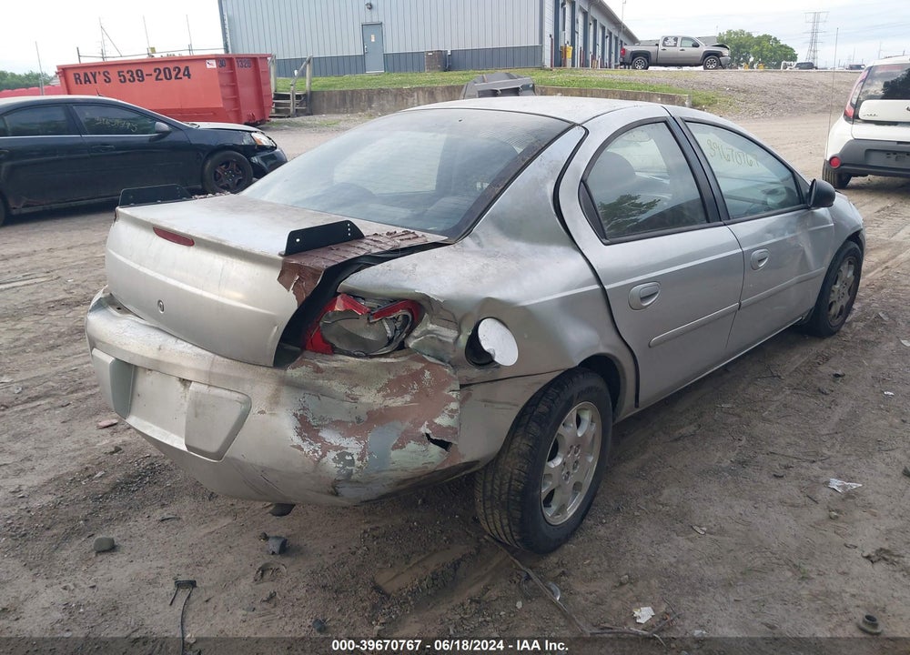 2003 DODGE NEON SXT VIN: 1B3ES56C03D138201