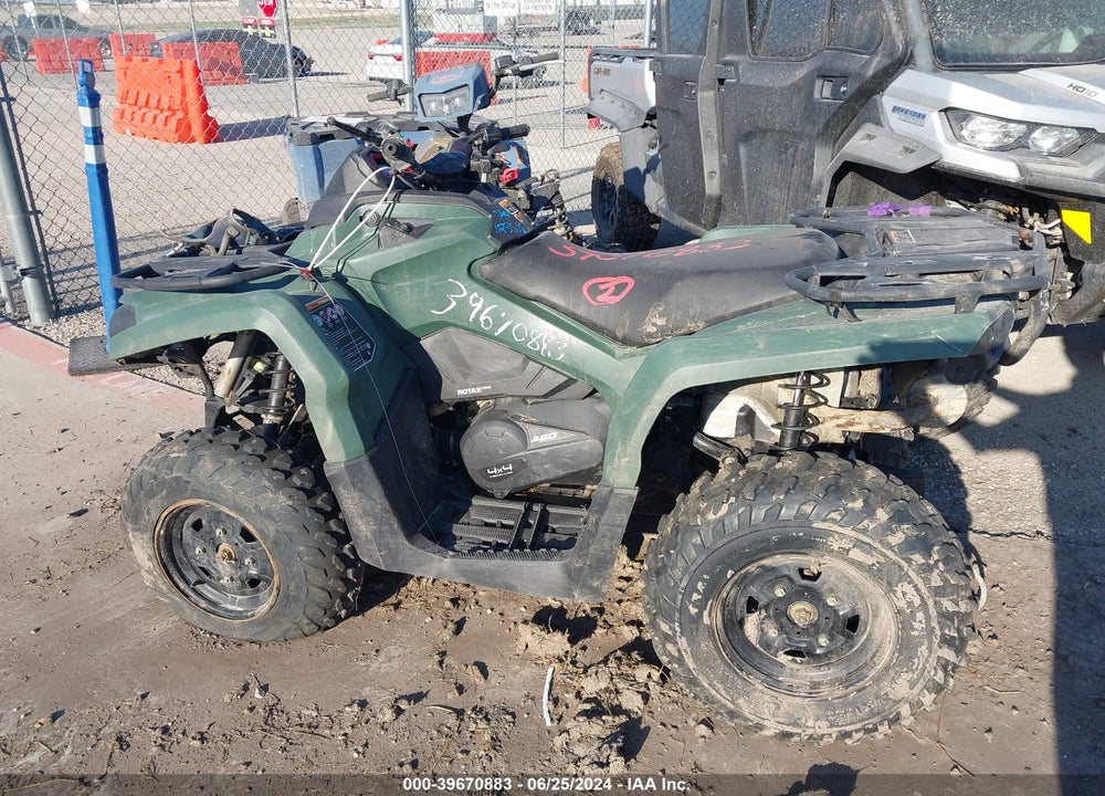 2021 CAN-AM OUTLANDER 450/450 DPS/MOSSY OAK HUNTING EDITION 450 DPS VIN: 3JBLGAR41MJ004134