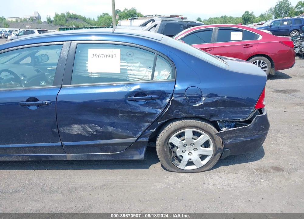 2008 HONDA CIVIC LX VIN: 1HGFA16598L091457