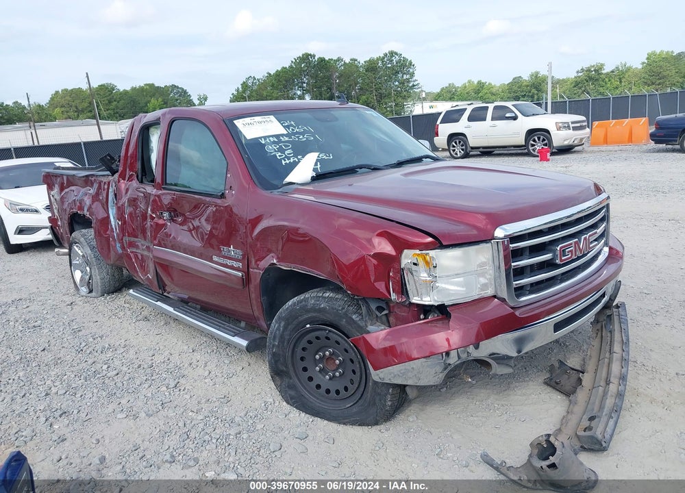 2013 GMC SIERRA 1500 SLE VIN: 1GTR1VE07DZ280351