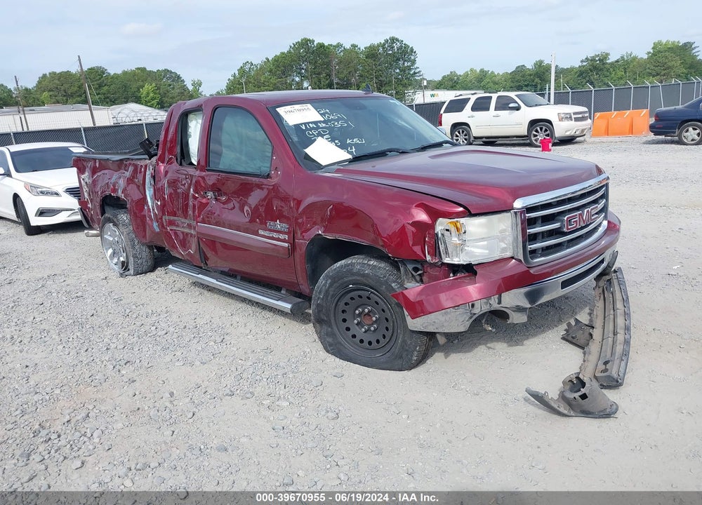 2013 GMC SIERRA 1500 SLE VIN: 1GTR1VE07DZ280351