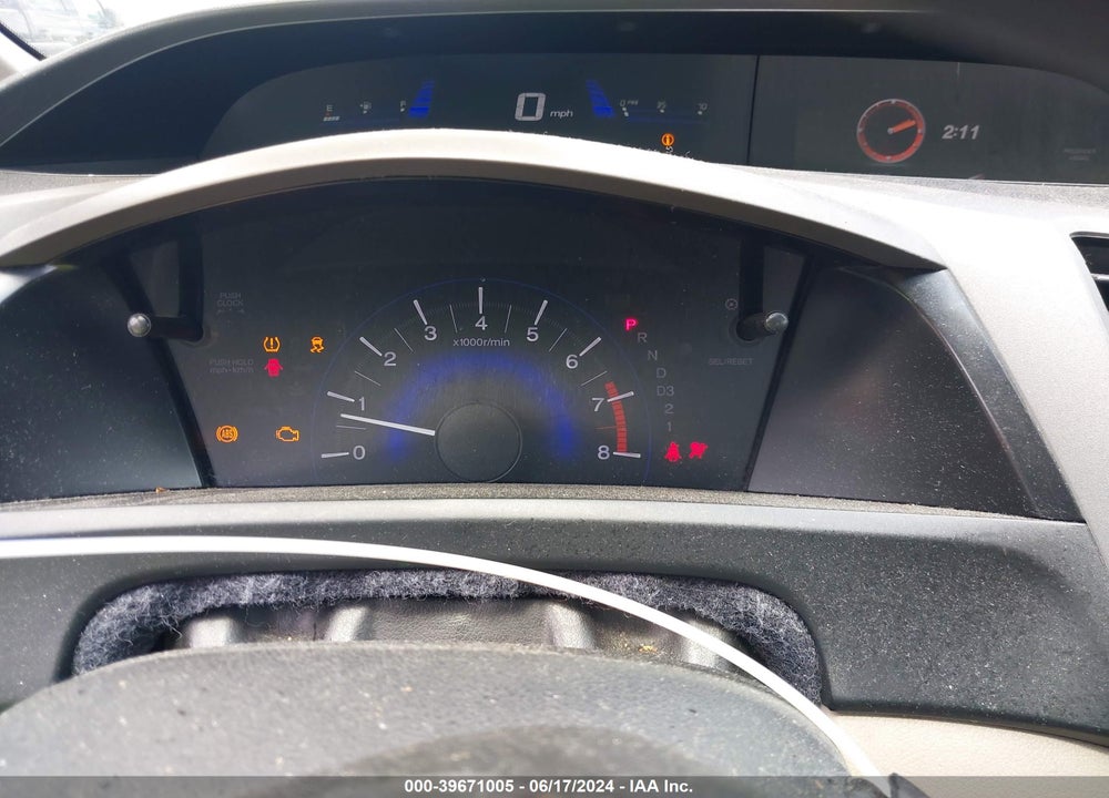 2012 HONDA CIVIC VIN: 19XFB2F57CE393039