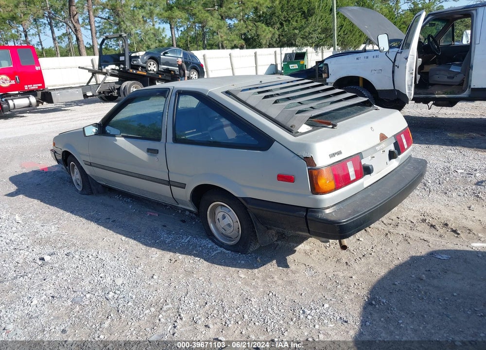 1984 TOYOTA COROLLA SPORT SR5 VIN: JT2AE86C3E0015212