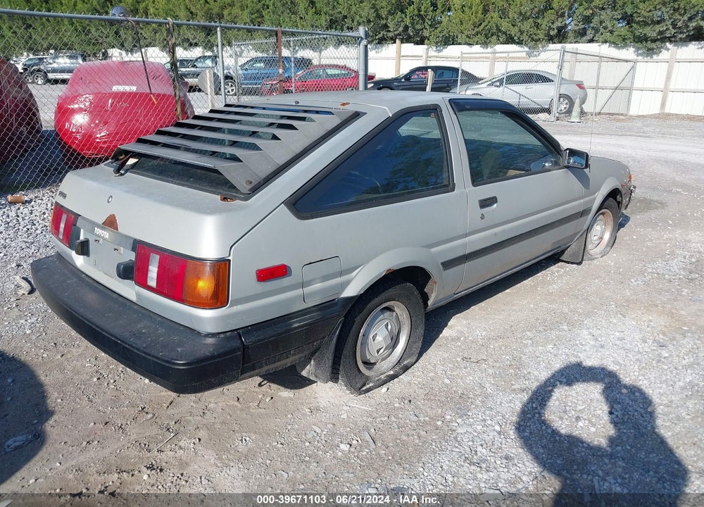 1984 TOYOTA COROLLA SPORT SR5 VIN: JT2AE86C3E0015212