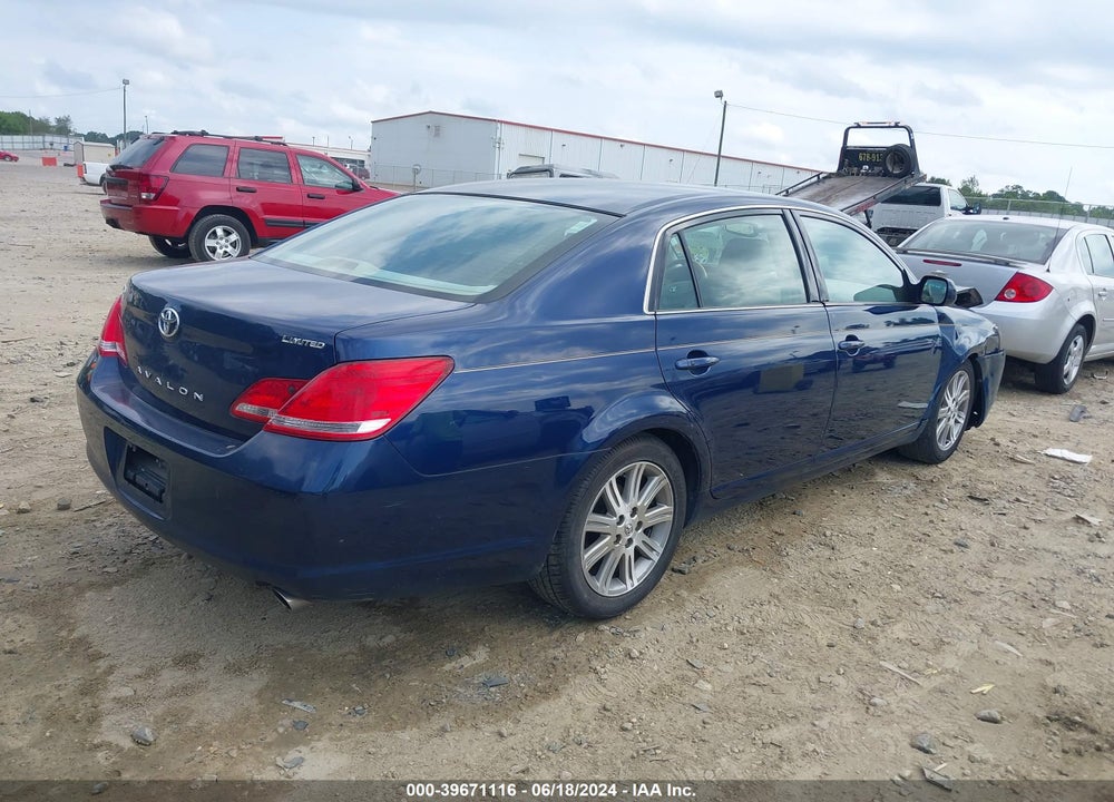 2007 TOYOTA AVALON VIN: 4T1BK36B67U186784