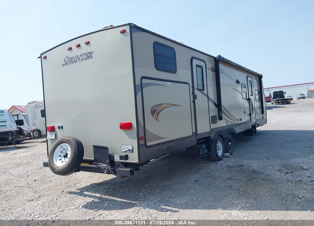 2016 KEYSTONE SPRINTER 313 BHS VIN: 4YDT31325G1530540