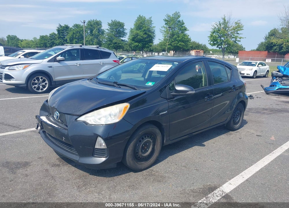 2013 TOYOTA PRIUS C TWO VIN: JTDKDTB36D1554150
