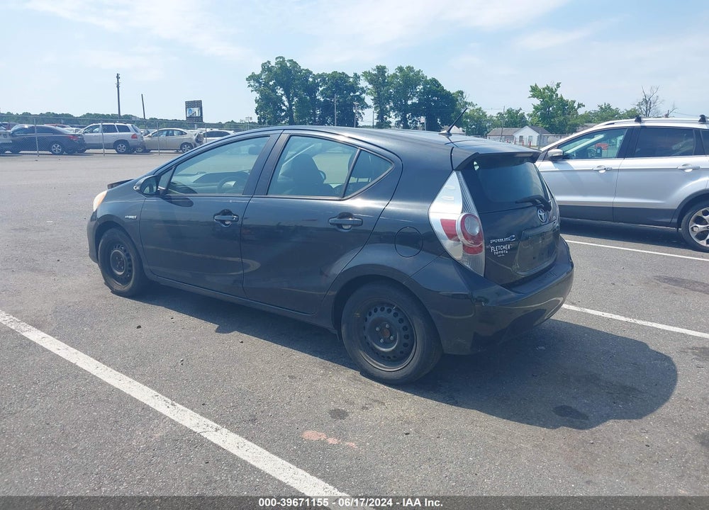2013 TOYOTA PRIUS C TWO VIN: JTDKDTB36D1554150