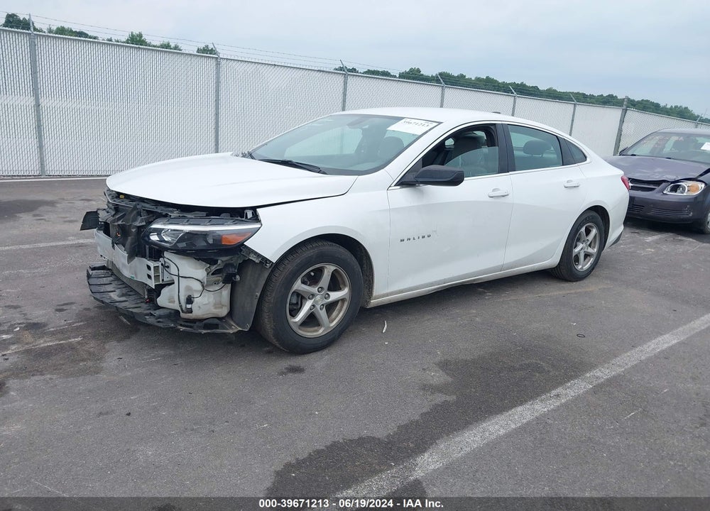 2016 CHEVROLET MALIBU LS VIN: 1G1ZB5ST2GF228975