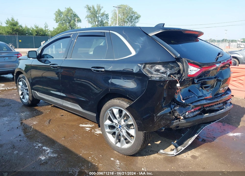 2017 FORD EDGE TITANIUM VIN: 2FMPK4K84HBB51108
