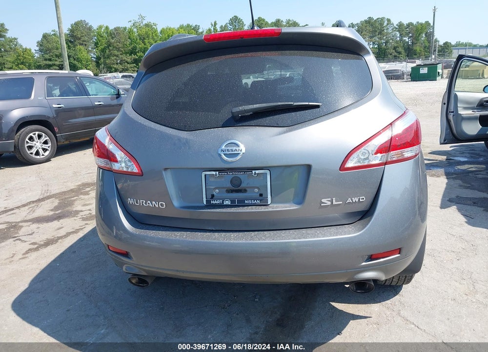 2014 NISSAN MURANO SL VIN: JN8AZ1MW5EW516944