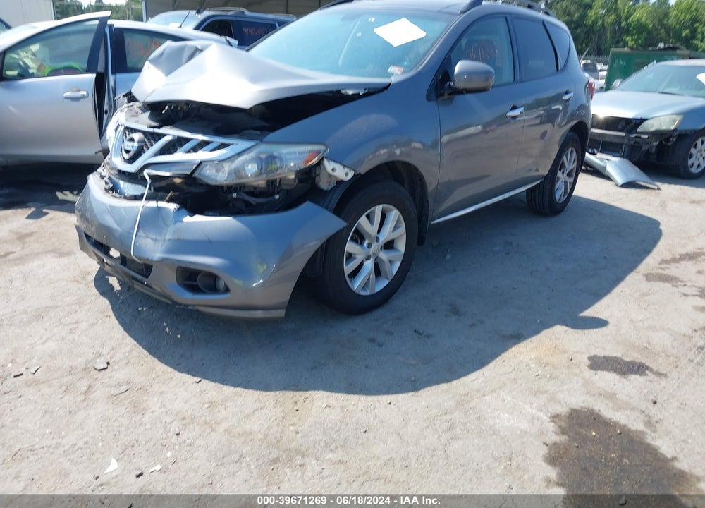 2014 NISSAN MURANO SL VIN: JN8AZ1MW5EW516944