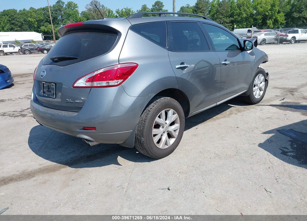 2014 NISSAN MURANO SL VIN: JN8AZ1MW5EW516944