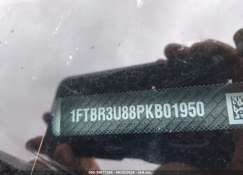 2023 FORD TRANSIT-250 CARGO VAN VIN: 1FTBR3U88PKB01950