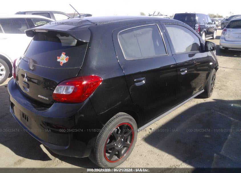 2017 MITSUBISHI MIRAGE ES VIN: ML32A3HJ3HH001745
