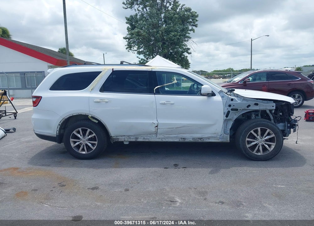 2016 DODGE DURANGO LIMITED VIN: 1C4RDJDG6GC353604