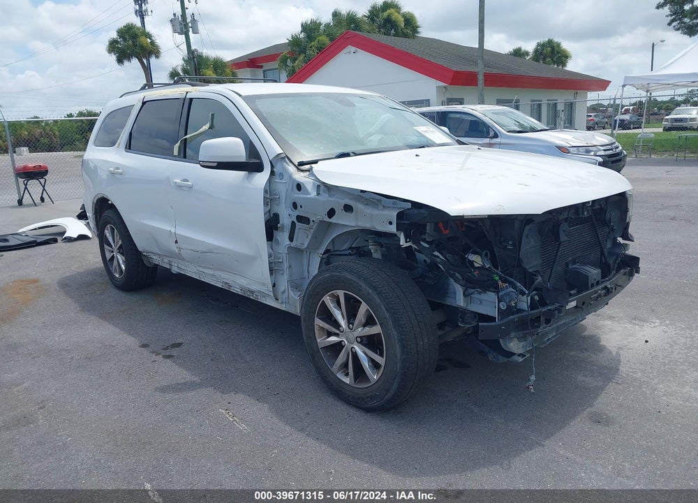 2016 DODGE DURANGO LIMITED VIN: 1C4RDJDG6GC353604