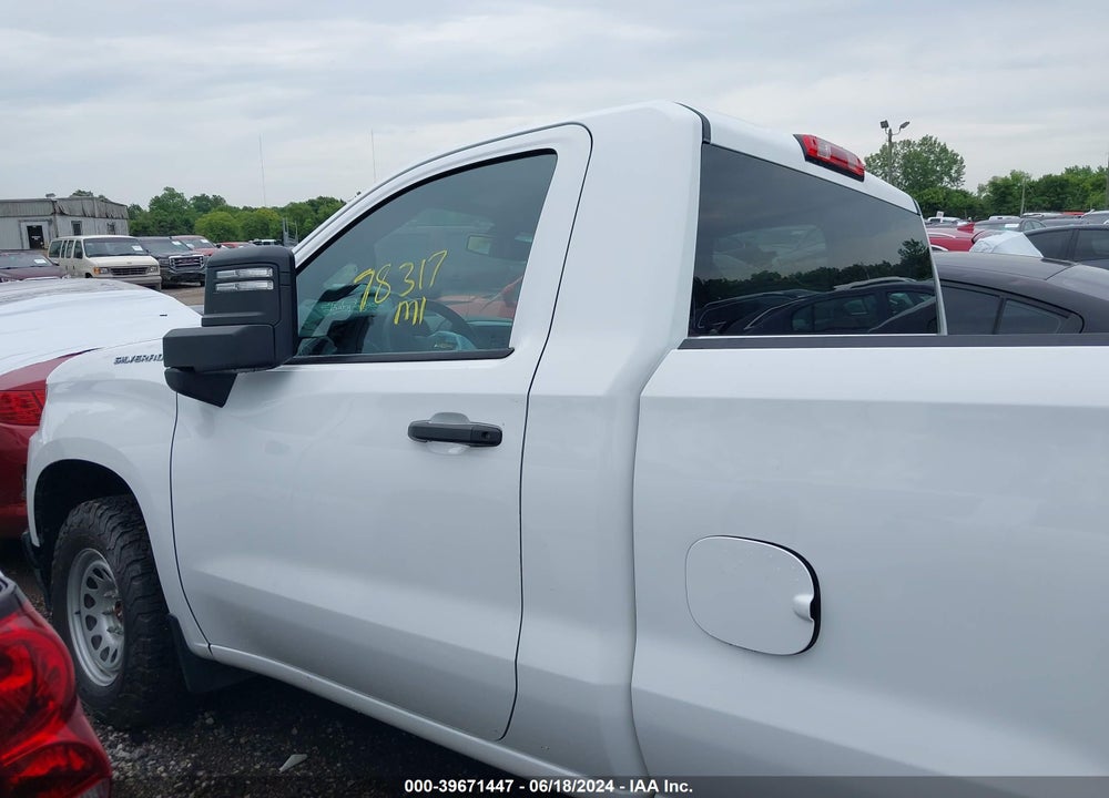 2021 CHEVROLET SILVERADO 1500 4WD REGULAR CAB LONG BED WT VIN: 3GCNYAEK9MG305433