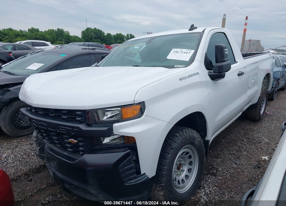 2021 CHEVROLET SILVERADO 1500 4WD REGULAR CAB LONG BED WT VIN: 3GCNYAEK9MG305433