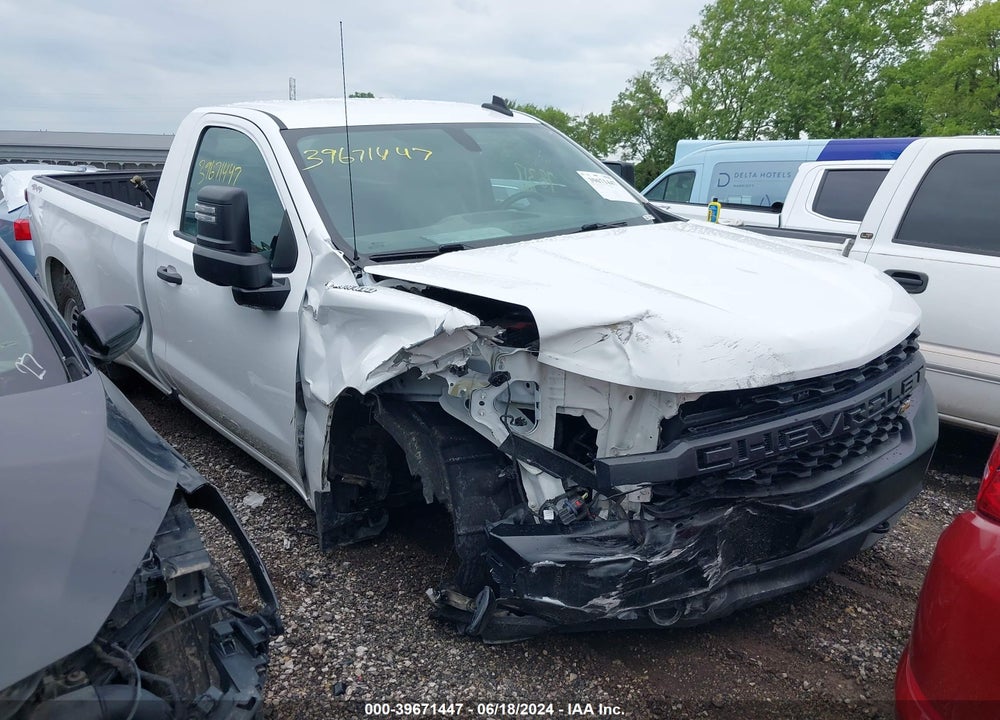 2021 CHEVROLET SILVERADO 1500 4WD REGULAR CAB LONG BED WT VIN: 3GCNYAEK9MG305433