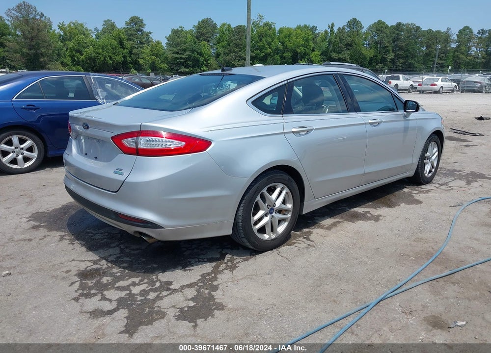 2014 FORD FUSION SE VIN: 3FA6P0HDXER166021