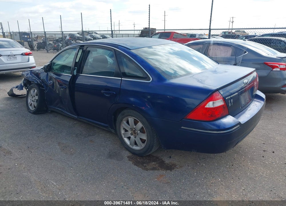 2006 FORD FIVE HUNDRED SE VIN: 1FAHP23186G184169