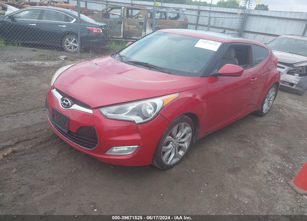 2013 HYUNDAI VELOSTER BASE W/GRAY VIN: KMHTC6AD6DU152271
