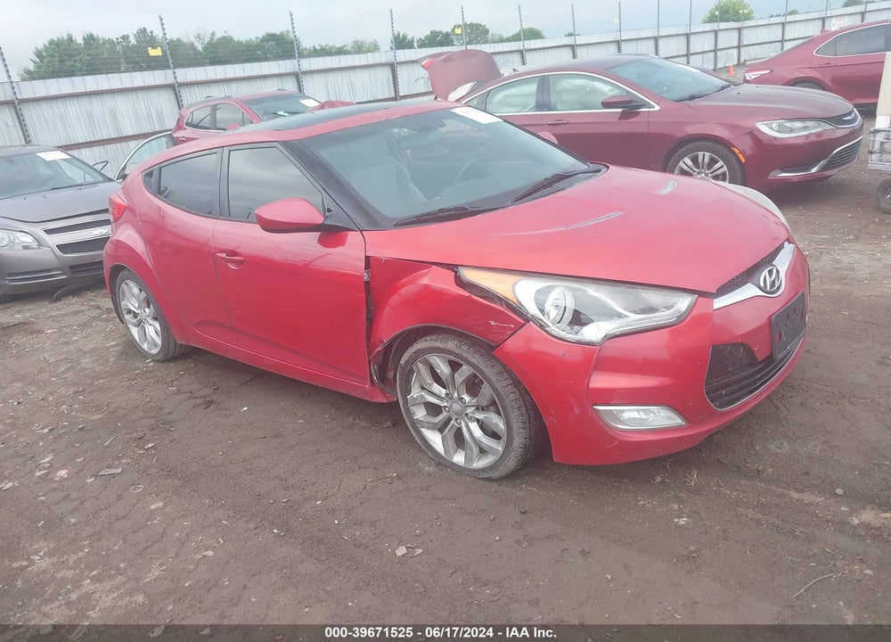2013 HYUNDAI VELOSTER BASE W/GRAY VIN: KMHTC6AD6DU152271