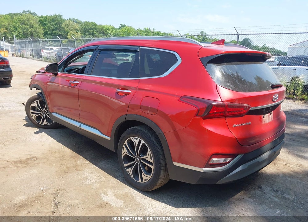 2019 HYUNDAI SANTA FE LIMITED 2.0T VIN: 5NMS5CAA3KH067391