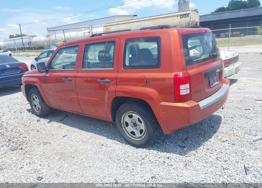 2008 JEEP PATRIOT SPORT VIN: 1J8FT28W18D760943