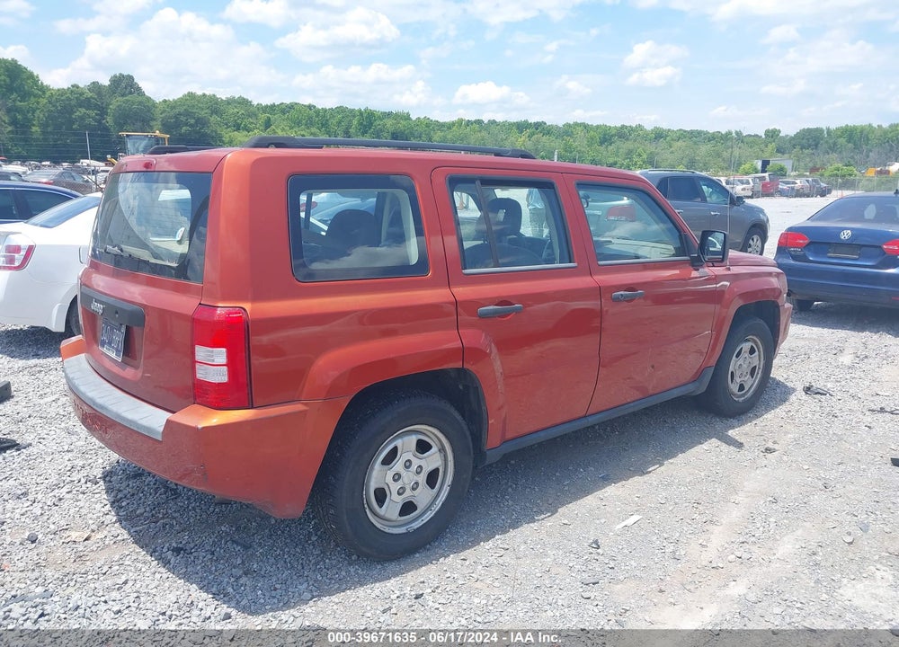 2008 JEEP PATRIOT SPORT VIN: 1J8FT28W18D760943