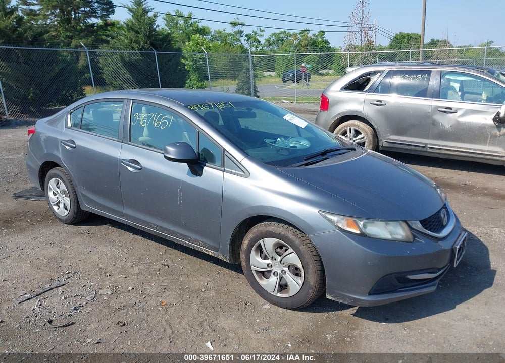 2013 HONDA CIVIC LX VIN: 19XFB2F5XDE201243