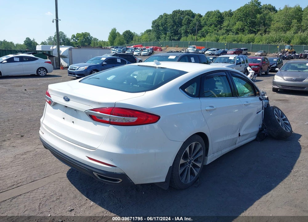 2019 FORD FUSION SE VIN: 3FA6P0T98KR212394