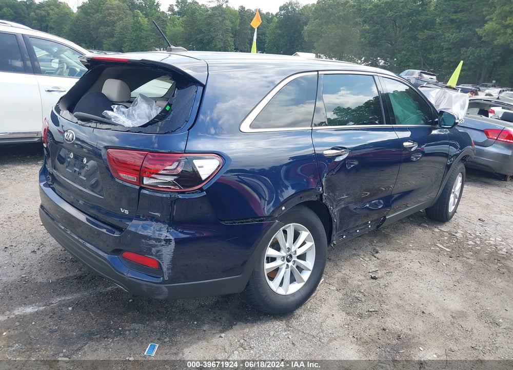 2019 KIA SORENTO 3.3L LX VIN: 5XYPG4A59KG494996