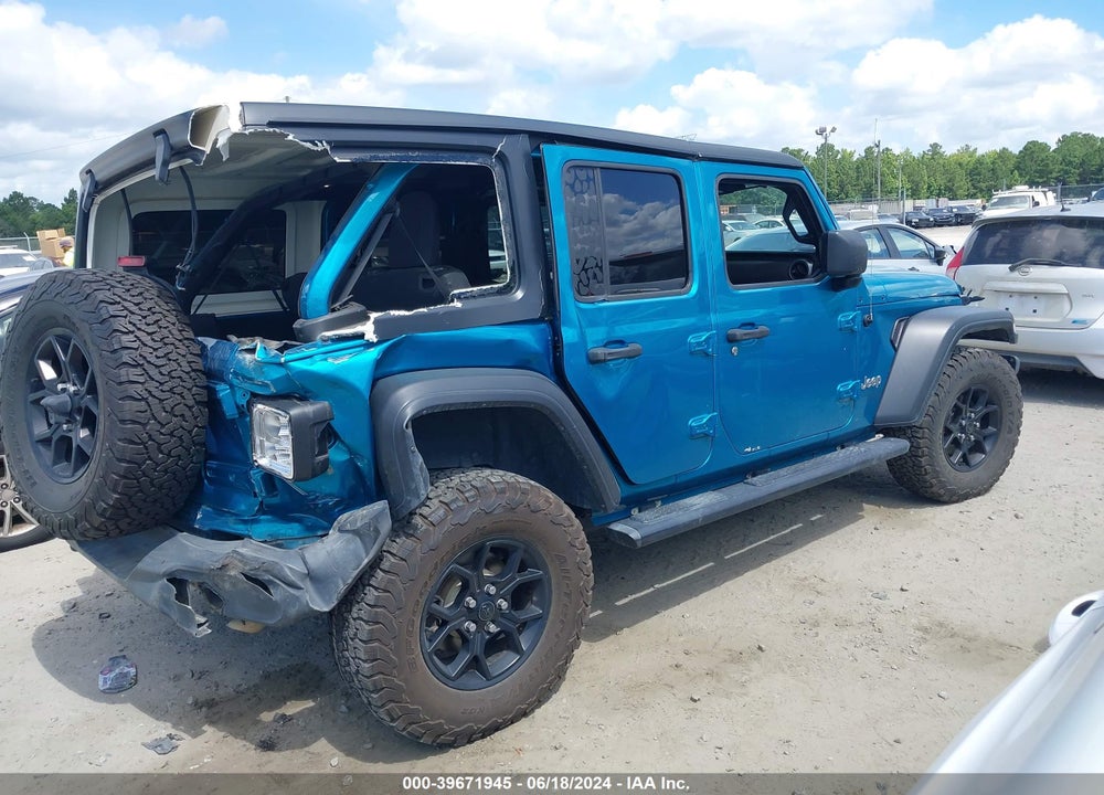 2020 JEEP WRANGLER UNLIMITED SPORT VIN: 1C4HJXDG0LW161644