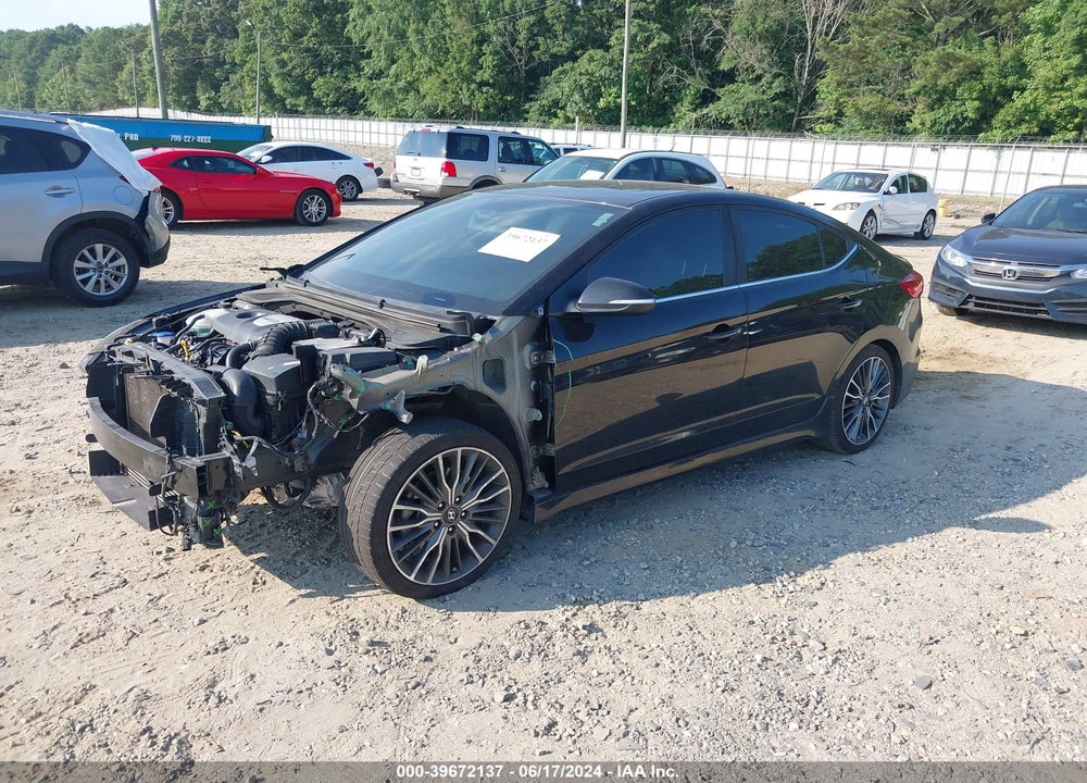 2018 HYUNDAI ELANTRA SPORT VIN: KMHD04LB9JU506602