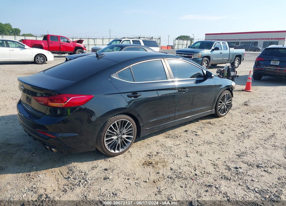 2018 HYUNDAI ELANTRA SPORT VIN: KMHD04LB9JU506602