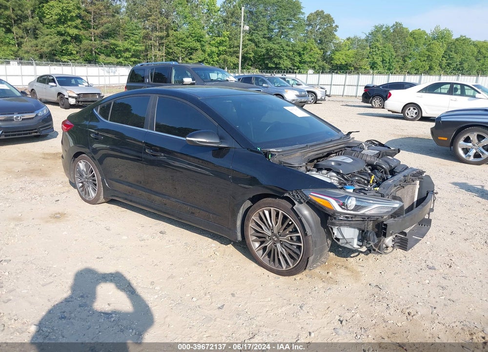 2018 HYUNDAI ELANTRA SPORT VIN: KMHD04LB9JU506602