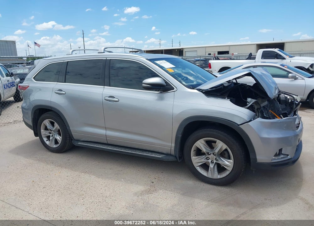 2015 TOYOTA HIGHLANDER LIMITED V6 VIN: 5TDYKRFH7FS076416