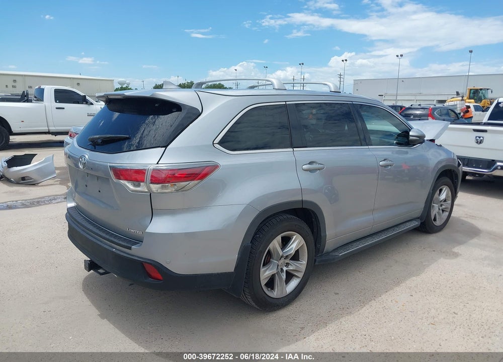 2015 TOYOTA HIGHLANDER LIMITED V6 VIN: 5TDYKRFH7FS076416