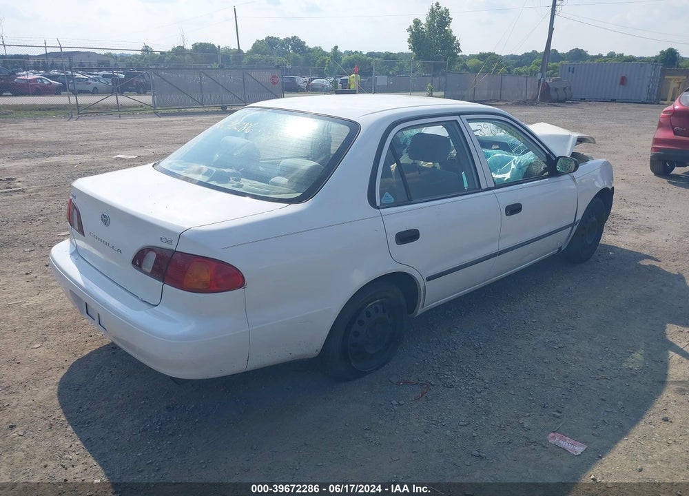 2000 TOYOTA COROLLA CE VIN: 2T1BR12E5YC334247