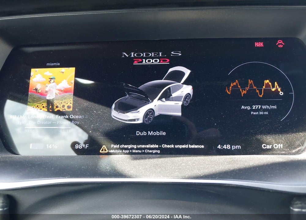 2018 TESLA MODEL S 100D/75D/P100D VIN: 5YJSA1E4XJF273540