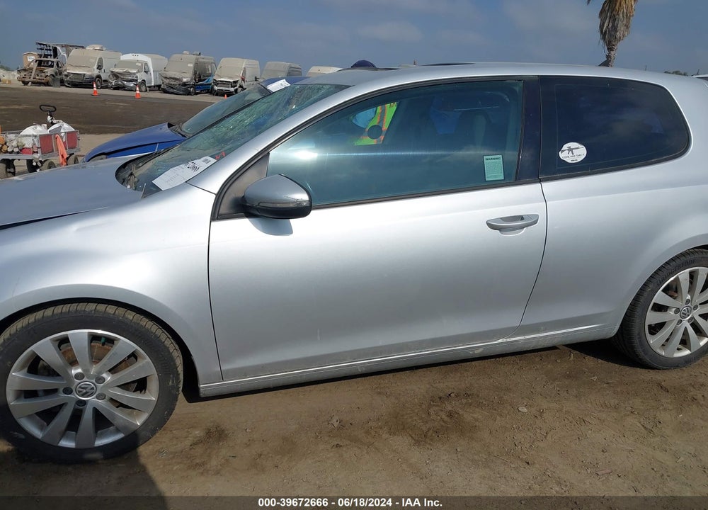 2013 VOLKSWAGEN GOLF VIN: WVWBM7AJ7DW034209