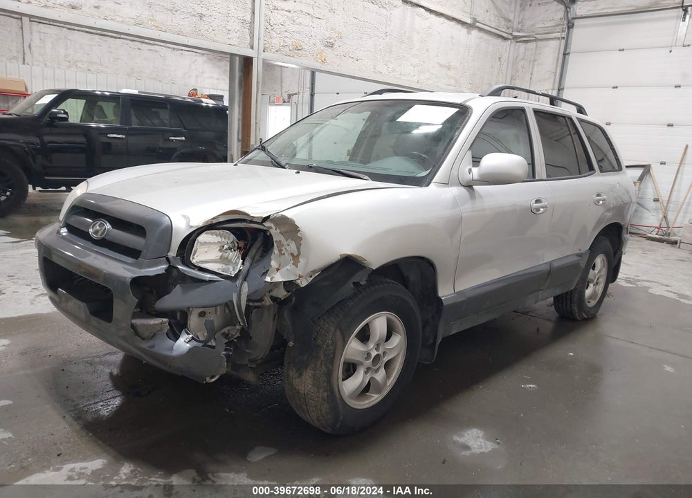 2005 HYUNDAI SANTA FE GLS VIN: KM8SC73D35U940179