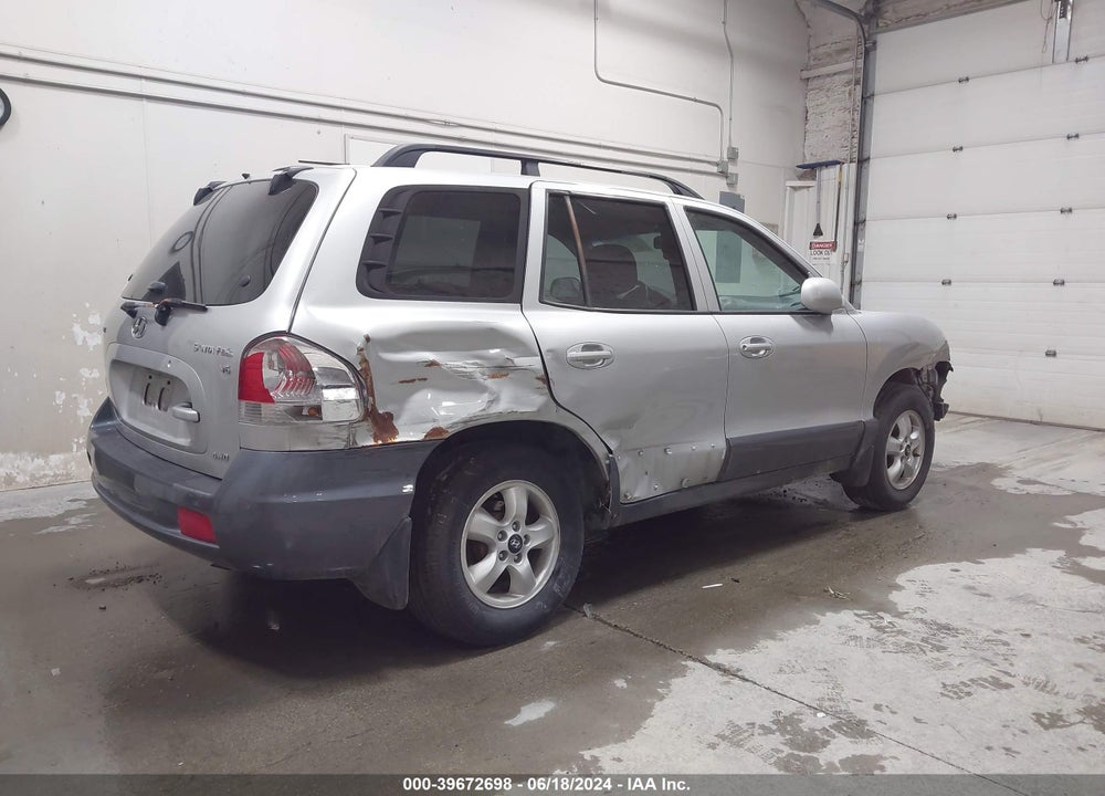 2005 HYUNDAI SANTA FE GLS VIN: KM8SC73D35U940179