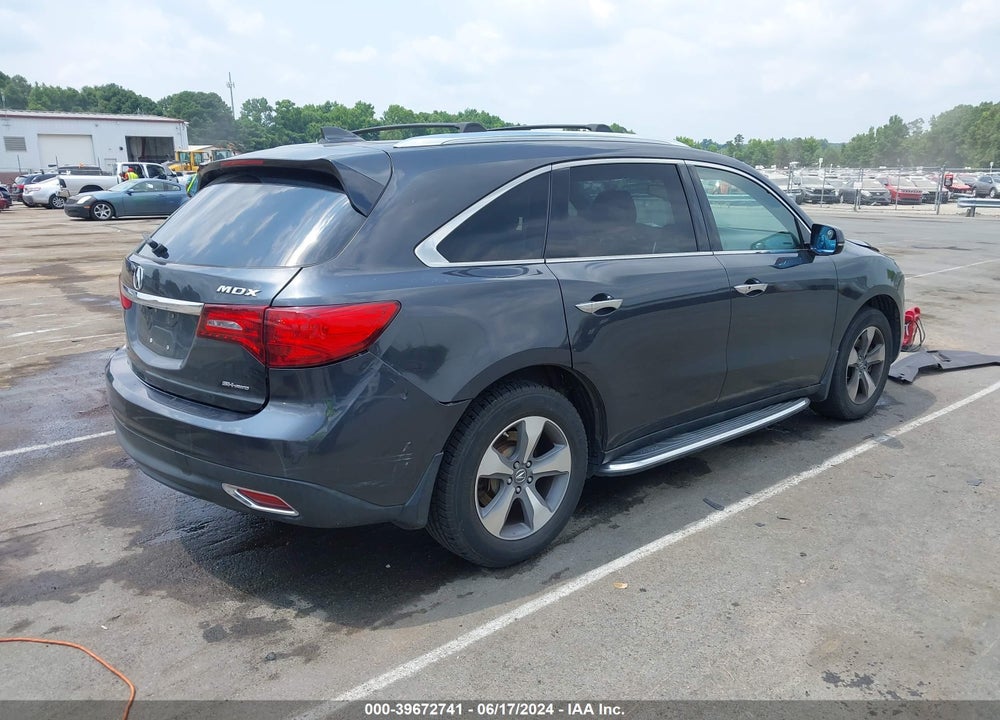 2014 ACURA MDX VIN: 5FRYD4H26EB020913